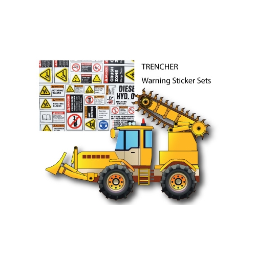 MS021 Trencher - Warning Sticker Sets