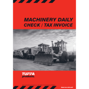 Machinery Daily Check Tax Invoice Cover