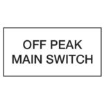 Off Peak Main Switch