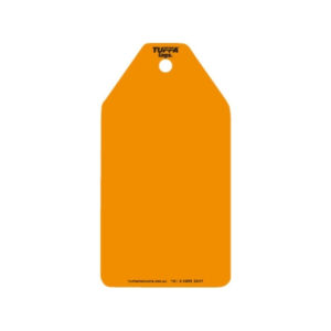 Orange Plain TUFFA Tags (Small) - Code PT16