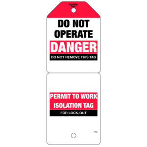Permit to Work Isolation Tag