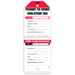 Permit To Work Isolation Tag