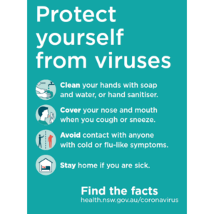 Protect Yourself From Viruses Hygiene Sign