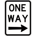 One Way - Right Signs