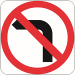 No Left Turn R2-6AL Signs