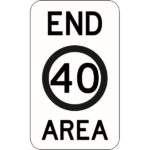 End 40 Area Signs