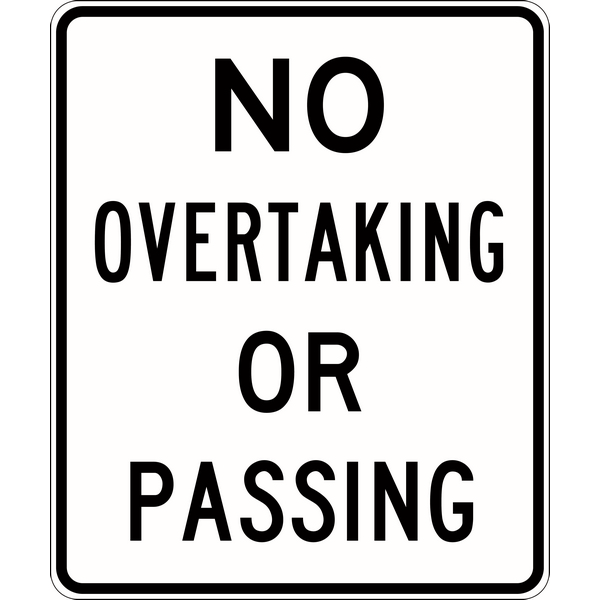 No Overtaking or Passing Signs