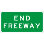 End Freeway Signs