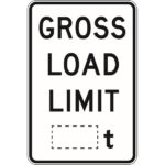 Gross Load Limit _t Signs