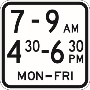 Time of Operation Module, 2 Periods Signs