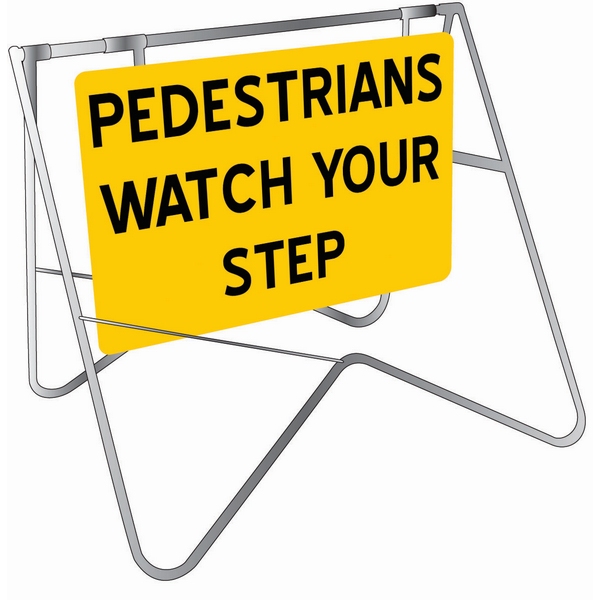 Pedestrians Watch Your Step Signs