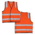 Hi-Vis Orange Safety Vest - Day/Night Use