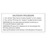 Shutdown Procedure