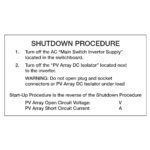 Shutdown Procedure