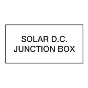 Solar DC Junction Box 20 x 40
