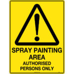 Spray Painting Area Authorised Persons Only