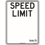 Speed Limit _km Signs