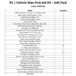 R1 | Vehicle Max First Aid Kit - Soft Pack