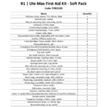 R1 | Ute Max First Aid Kit - Soft Pack