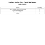 Eye Care Station Elite - Plastic Wall Mount