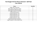 Trek Oxygen Kit, Oxy-Rescue Demand - Soft Pack