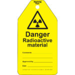 Danger Radioactive Material Tags (packs of 100)