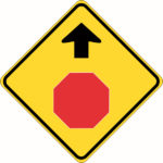 Stop Sign Ahead Signs