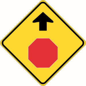 Stop Sign Ahead Signs