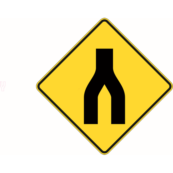 End Divided Road Signs