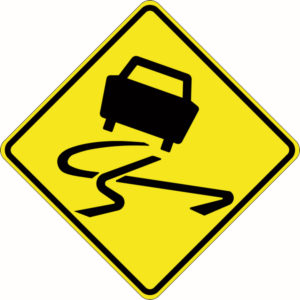 Slippery Picto Signs