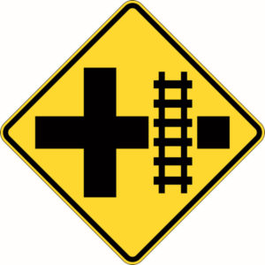 Train Crossing Intersection Signs