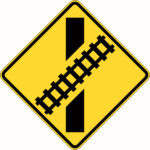Train Crossing, Left Angle Signs