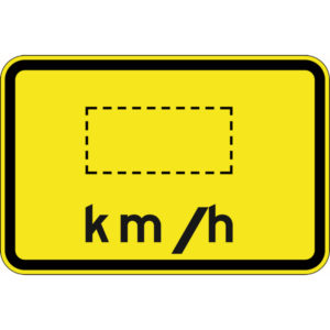Advisory Speed _km/h Signs