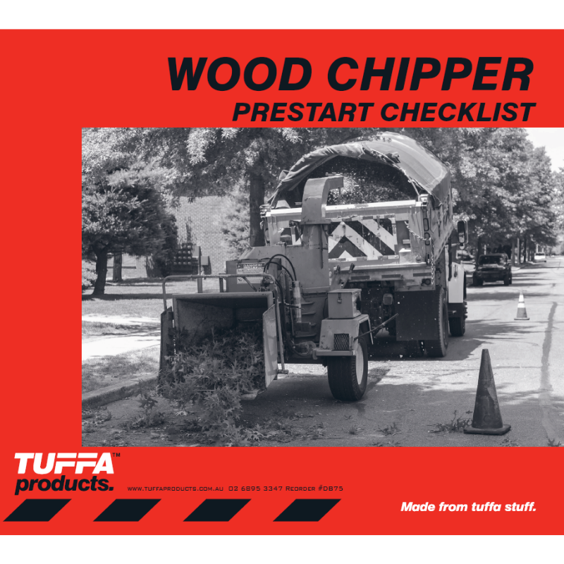 Wood Chipper Prestart Checklist Books