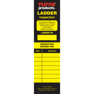 Ladder Inspection Vinyl Sticker (packs of 20)