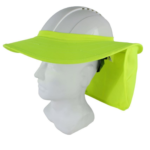 Maxisafe Hard Hat Brim with Neck Flap - Yellow