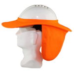 Maxisafe Hard Hat Brim with Neck Flap - Orange