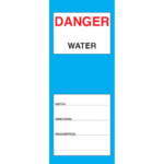 Utility Services Standpipe Stickers - Water (Packs of 20)
