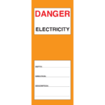 Utility Services Standpipe Stickers – Electricity (Packs of 20)