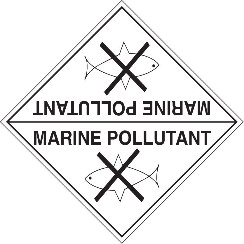 Marine Pollutant Decals 100mm x 100mm