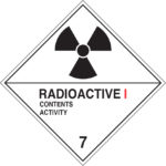 Radioactive 1 Decals 100mm x 100mm