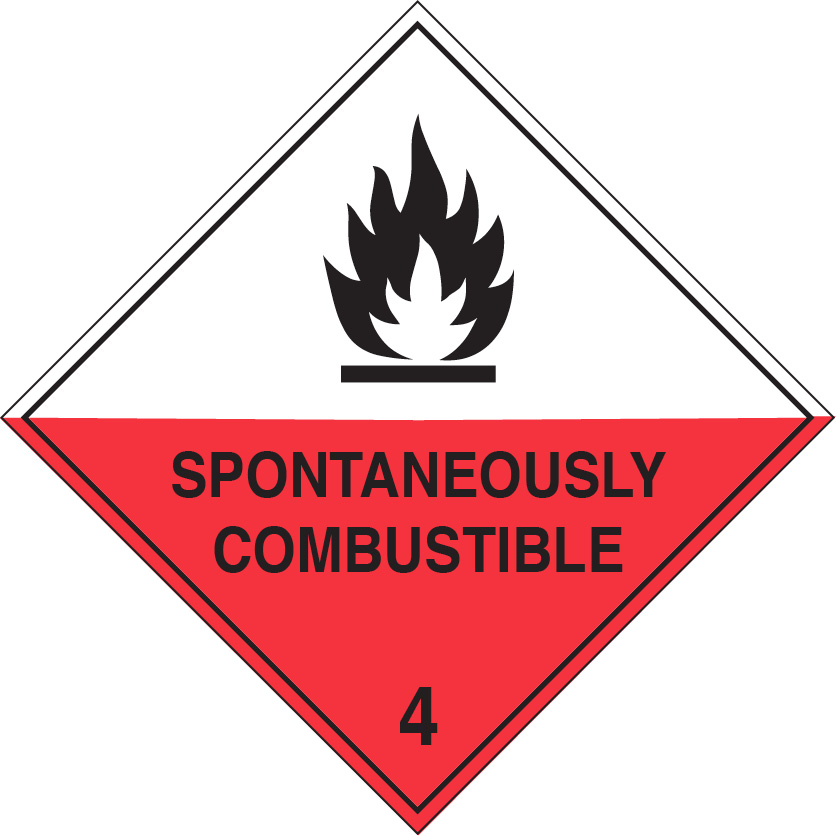 Spontaneously Combustible 4 Decals 100mm x 100mm