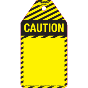 Blank Caution Tag (packs of 100)