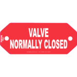 Valve Normally Closed Tag (packs of 100)