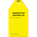 Equipment Fault Information Tags (packs of 100)